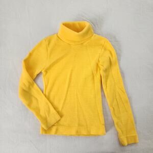 Vintage 70s Bright Yellow Turtleneck 3t